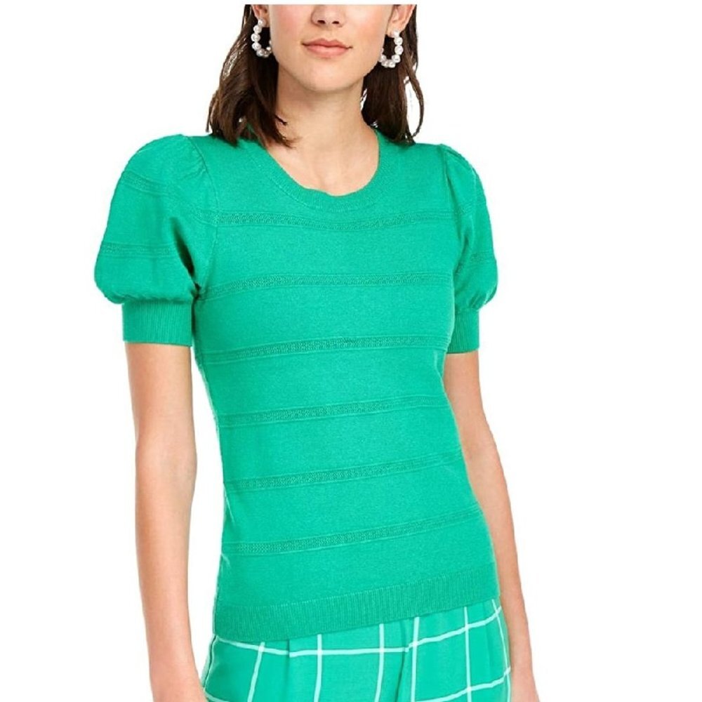 Maison Jules Puff-Sleeve Sweater